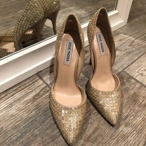 Steve Madden Heels gold neutral color